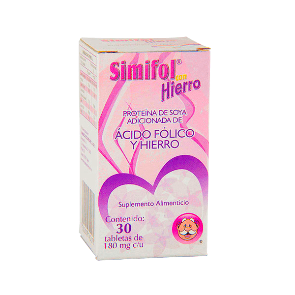 SIMIFOL ACIDO FOLICO / HIERRO AMINOQUELADO 30 TABLETAS