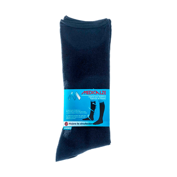 CALCETIN PARA DIABETICO COLOR AZUL UNISEX 1 PAR