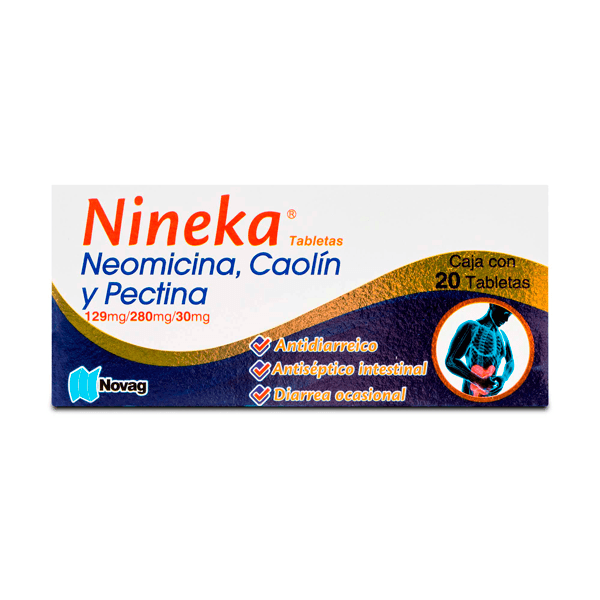 NEOMICINA / CAOLIN / PECTINA 20 TABLETAS