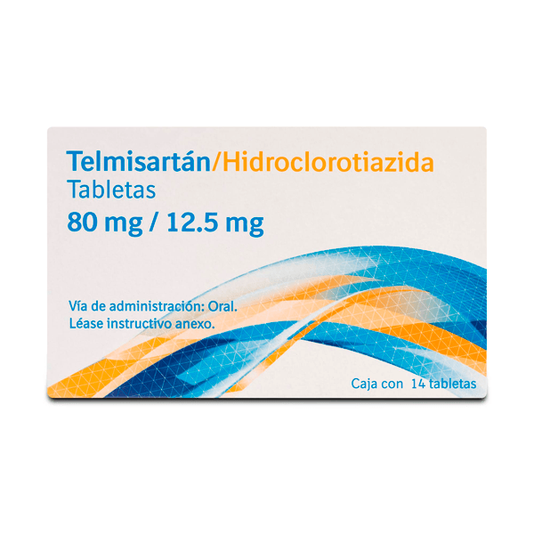 TELMISARTAN / HIDROCLOROTIAZIDA  80/12.5 MG BOEHRINGER 14 TABLETAS