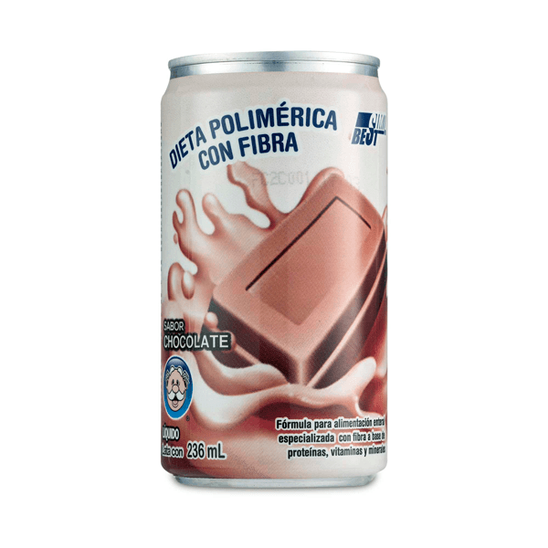 DIETA POLIMERICA CON FIBRA SABOR CHOCOLATE 236 ML 1 PIEZA