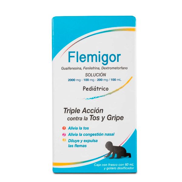 GUAIFENESINA / FENILEFRINA / DEXTROMETORFANO PEDIATRICO SOLUCION GOTAS 60 ML 1 PIEZA