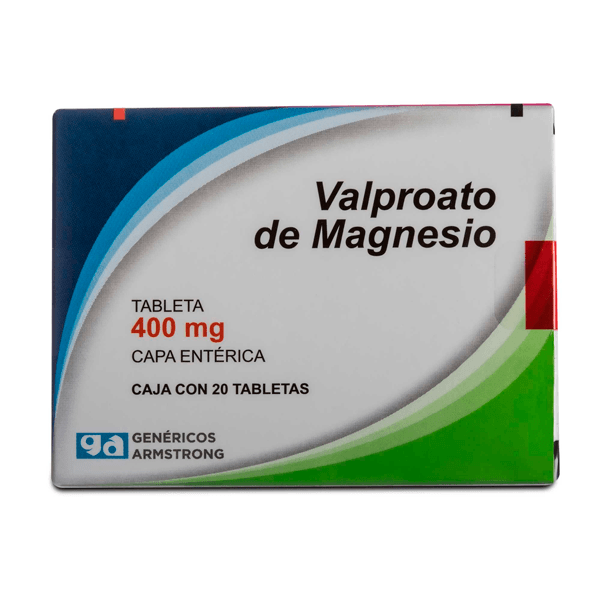 VALPROATO DE MAGNESIO  400MG 20 TABLETAS
