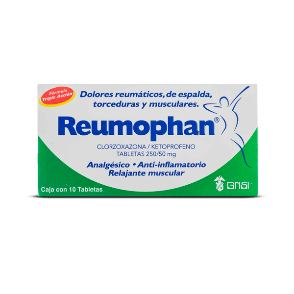 CLORZOXAZONA / KETOPROFENO 250/50MG 10 TABLETAS