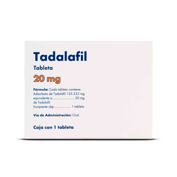 TADALAFIL 20 MG 1 TABLETA
