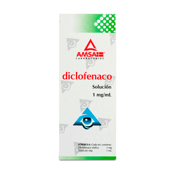 DICLOFENACO 1MG/ML SOLUCION GOTAS OFTALMICAS 5 ML 1 PIEZA