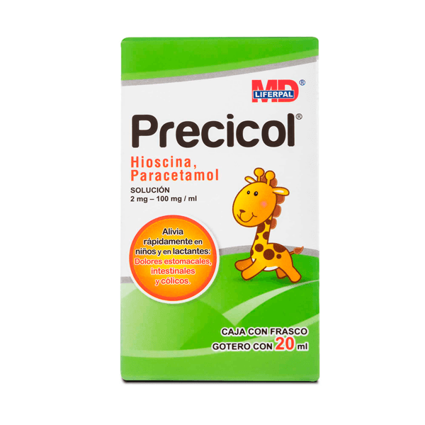 PARACETAMOL / BUTILHIOSCINA 100/2 MG SOLUCION GOTAS 20 ML 1 PIEZA