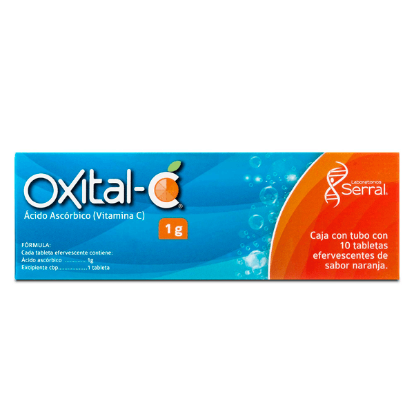 ACIDO ASCORBICO 1 GR SABOR NARANJA 10 TABLETAS EFERVESCENTES