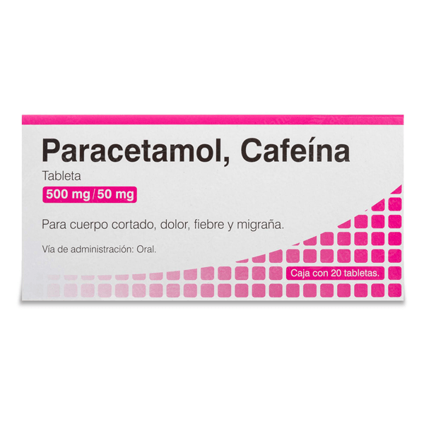 PARACETAMOL / CAFEINA 500/50MG 20 TABLETAS