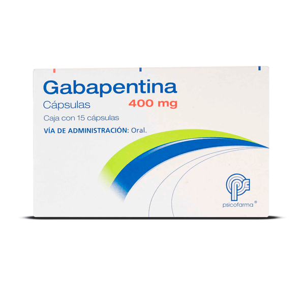 GABAPENTINA 400 MG 15 CAPSULAS