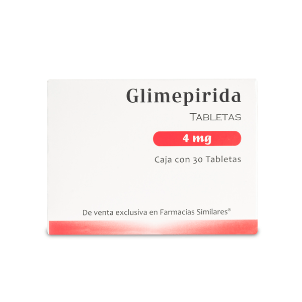Tabletas Glimepirida 4mg 30 Unidades