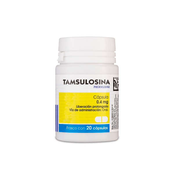 TAMSULOSINA 0.40MG 20 CAPSULAS