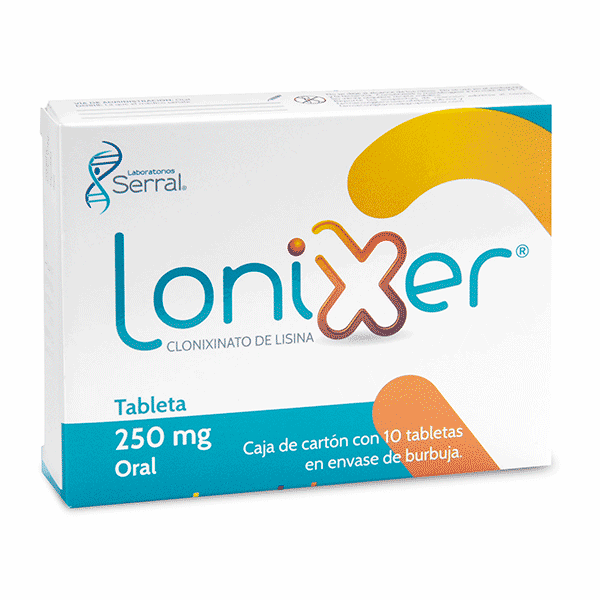 CLONIXINATO DE LISINA 250 MG 10 TABLETAS