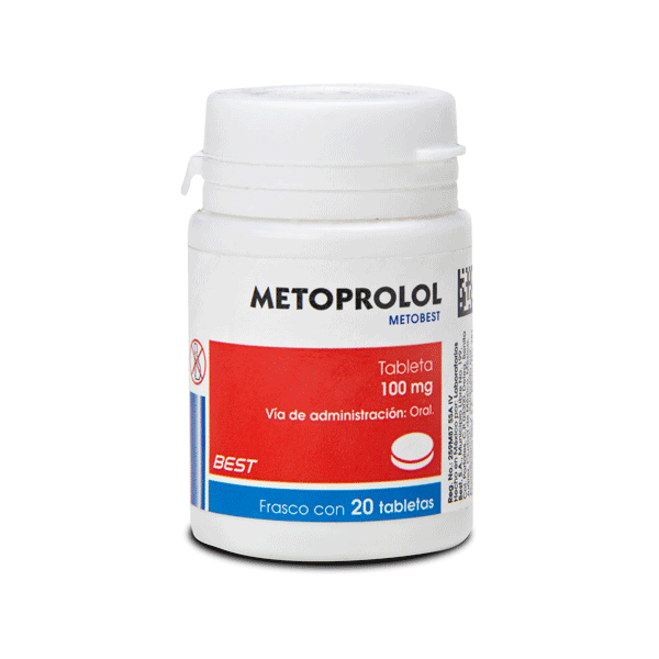 METOPROLOL 100 MG 20 TABLETAS