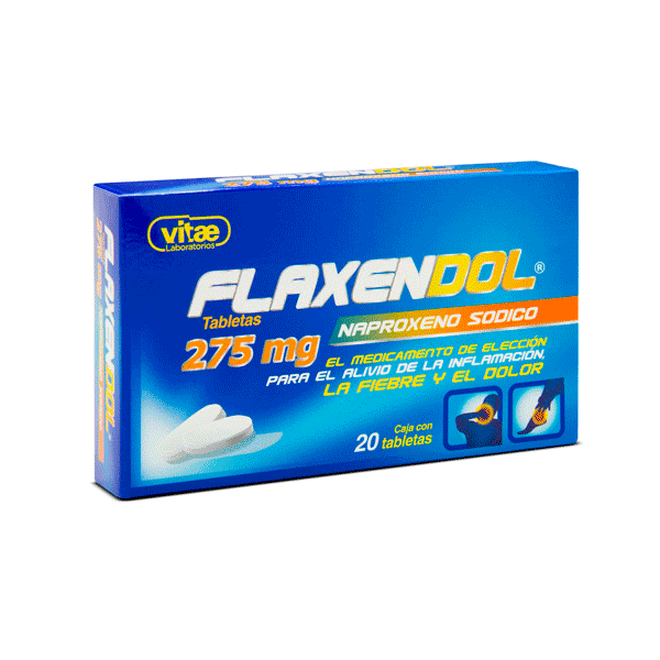 NAPROXENO SODICO 275 MG 20 TABLETAS