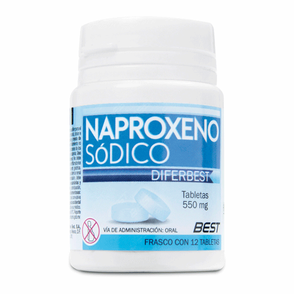 NAPROXENO SODICO 550 MG 12 TABLETAS