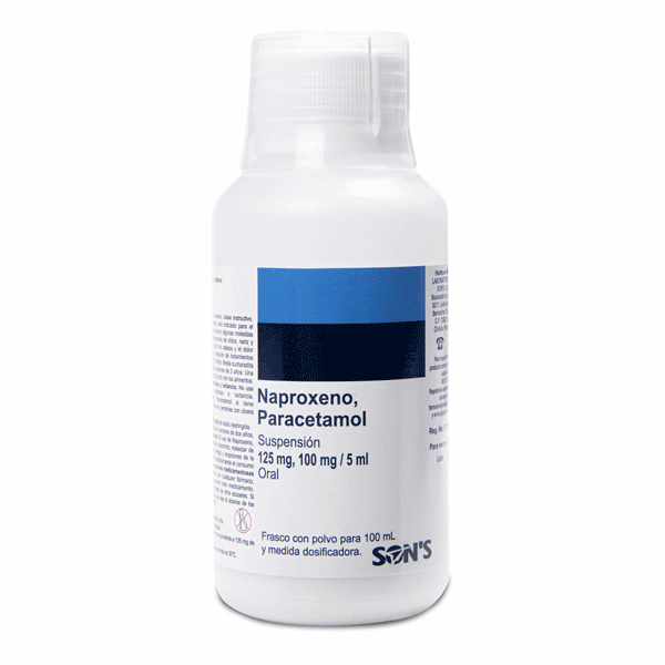 NAPROXENO/PARACETAMOL 125/100MG/5ML SUSPENSION 100ML