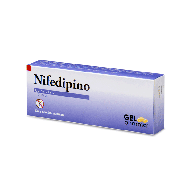 NIFEDIPINO 10 MG 20 CAPSULAS