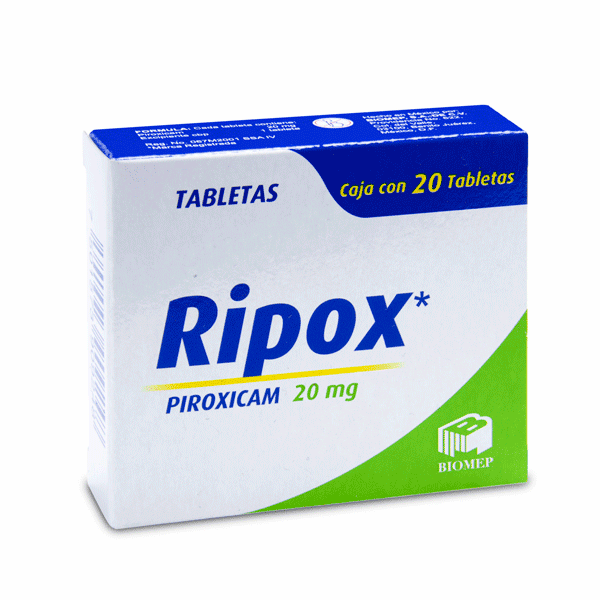 PIROXICAM 20 MG 20 CAPSULAS