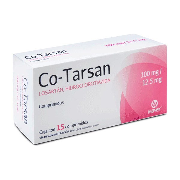 LOSARTAN / HIDROCLOROTIAZIDA 100/12.5MG 15 COMPRIMIDOS