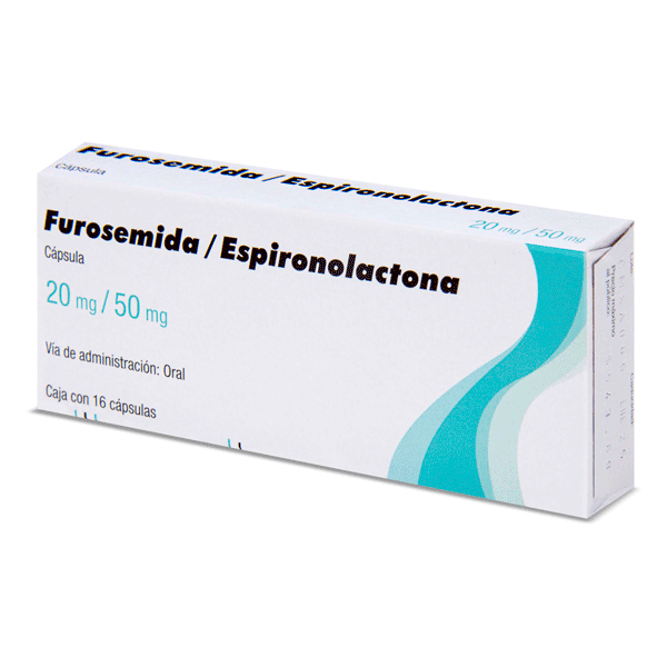 ESPIRONOLACTONA / FUROSEMIDA 50/20 MG 16 CAPSULAS