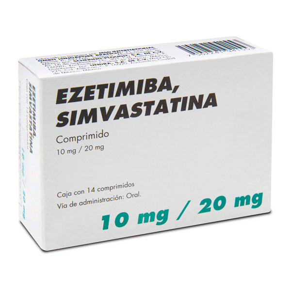 EZETIMIBA / SIMVASTATINA 10/20MG MSD 14 COMPRIMIDOS