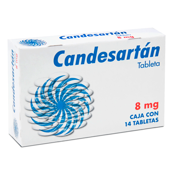 CANDESARTAN 8 MG 14 TABLETAS
