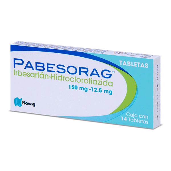 IRBESARTAN / HIDROCLOROTIAZIDA 150/12.5MG 14 TABLETAS