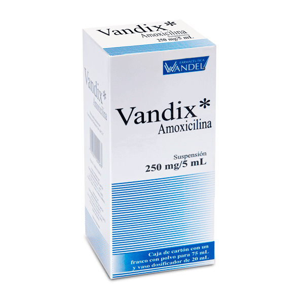 AMOXICILINA 250 MG SUSPENSION 75 ML 1 PIEZA
