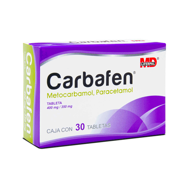 METOCARBAMOL / PARACETAMOL 400/350MG 30 TABLETAS