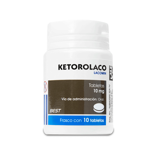 Tabletas Ketorolaco Caja con 10 Tabletas 10mg