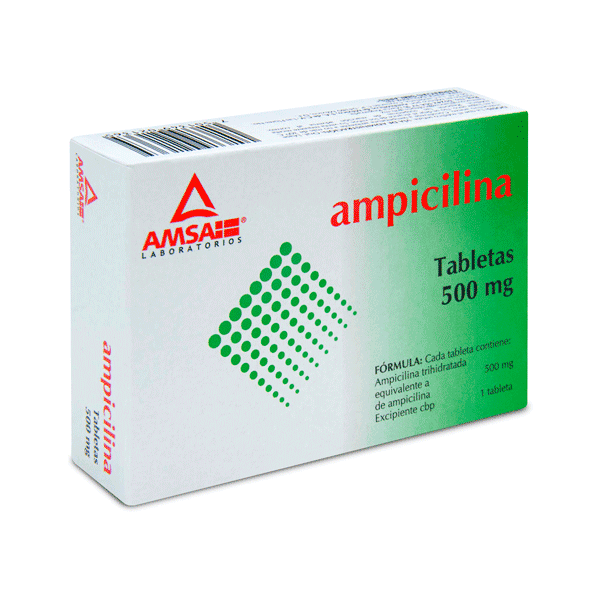 AMPICILINA 500 MG 20 CAPSULAS