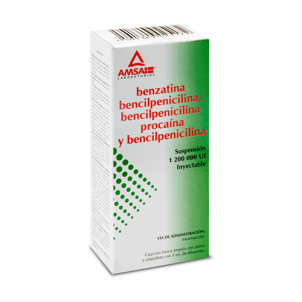 BENCILPENICILINA BENZATINICA SUSPENSION INYECTABLE 1 PIEZA