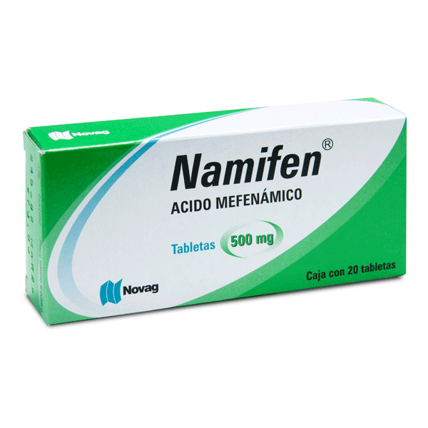 ACIDO MEFENAMICO 500 MG 20 TABLETAS
