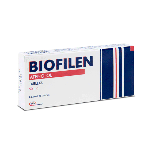 ATENOLOL 50 MG 28 TABLETAS