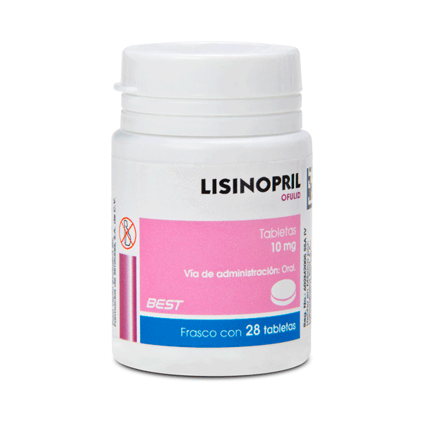 LISINOPRIL 10 MG 28 TABLETAS