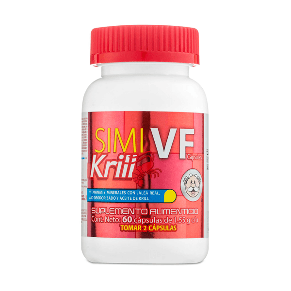 SIMI VF KRILL MULTIVITAMINICO / ACEITE DE KRILL / JALEA REAL 60 CAPSULAS
