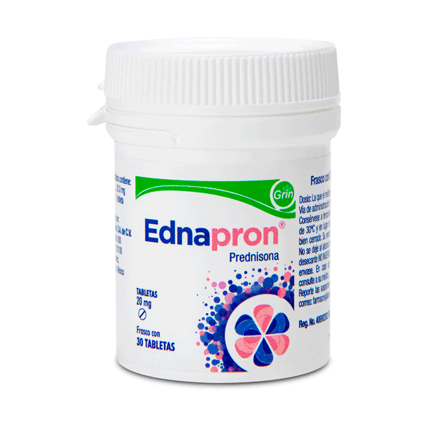 PREDNISONA 20 MG 30 TABLETAS