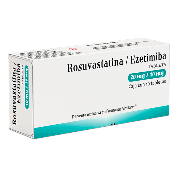 ROSUVASTATINA / EZETIMIBA 20MG/10MG 10 TABLETAS