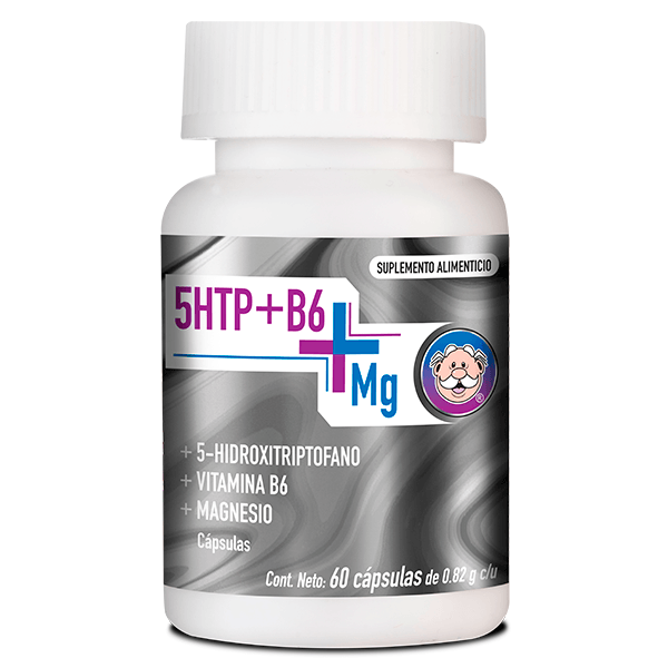 MAGNESIO / 5HTP / VITAMINA B6 208MG/100MG/6.8MG 60 CAPSULAS