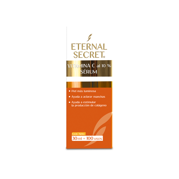 SUERO FACIAL CON VITAMINA C AL 10% ETERNAL SECRET 30 ML 1 PIEZA