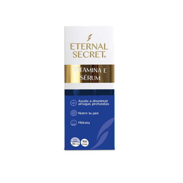 SUERO FACIAL CON VITAMINA E ETERNAL SECRET 30ML 1 PIEZA