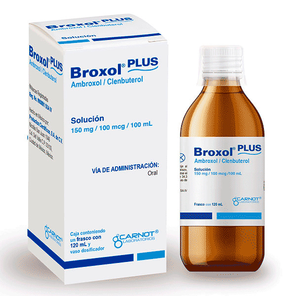 AMBROXOL / CLENBUTEROL SOLUCION BROXOL PLUS 120 ML 1 PIEZA