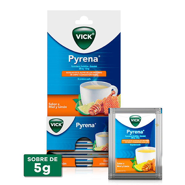 PARACETAMOL / FENILEFRINA 500MG/10MG 1 SOBRE VICK PYRENA
