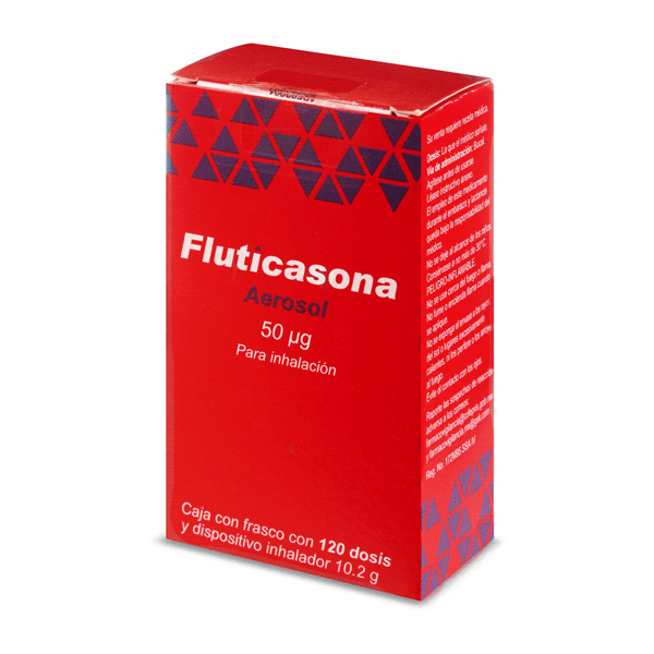 FLUTICASONA 50 MCG AEROSOL PARA INHALACION 120 DOSIS 1 PIEZA