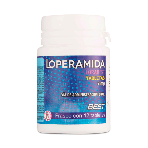 LOPERAMIDA 2 MG 12 TABLETAS
