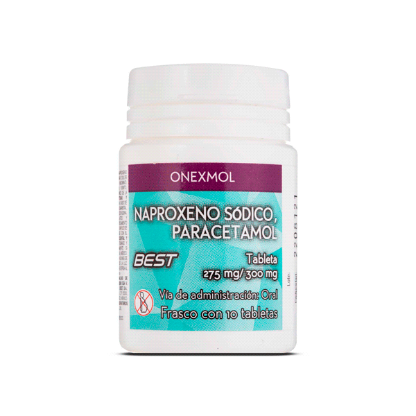 NAPROXENO SODICO/PARACETAMOL 275MG/300MG 10TABLETAS
