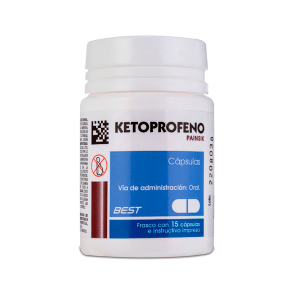 KETOPROFENO 100 MG 15 CAPSULAS