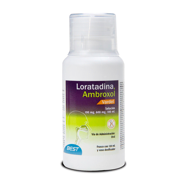 LORATADINA / AMBROXOL 100/600 MG SOLUCION 120 ML 1 PIEZA