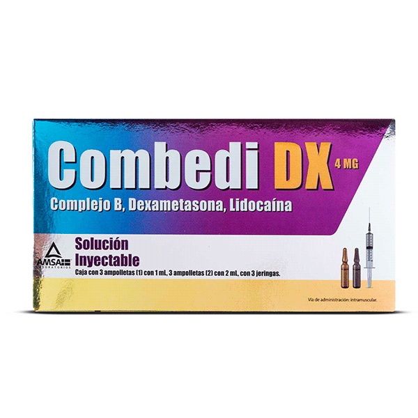 DEXAMETASONA/LIDOCAINA/VITAMINA B1 B6 B12 6 AMPOLLETAS